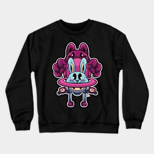 space bunny Crewneck Sweatshirt